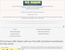 Tablet Screenshot of abcletters.org